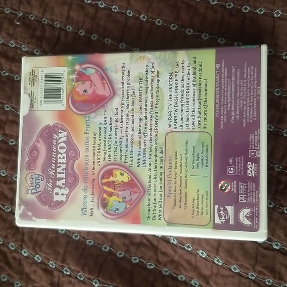 My Little Pony Crystal Princess The Runaway Rainbow- DVD- 2006 - Picture 2 of 4